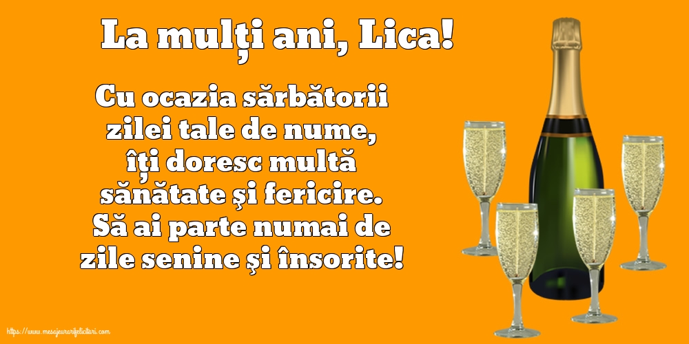 Felicitari de Sfantul Ilie - La mulți ani, Lica! - mesajeurarifelicitari.com