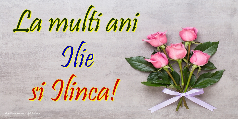 La multi ani Ilie si Ilinca!