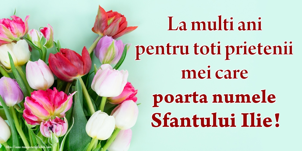 La multi ani pentru toti prietenii mei care poarta numele Sfantului Ilie!