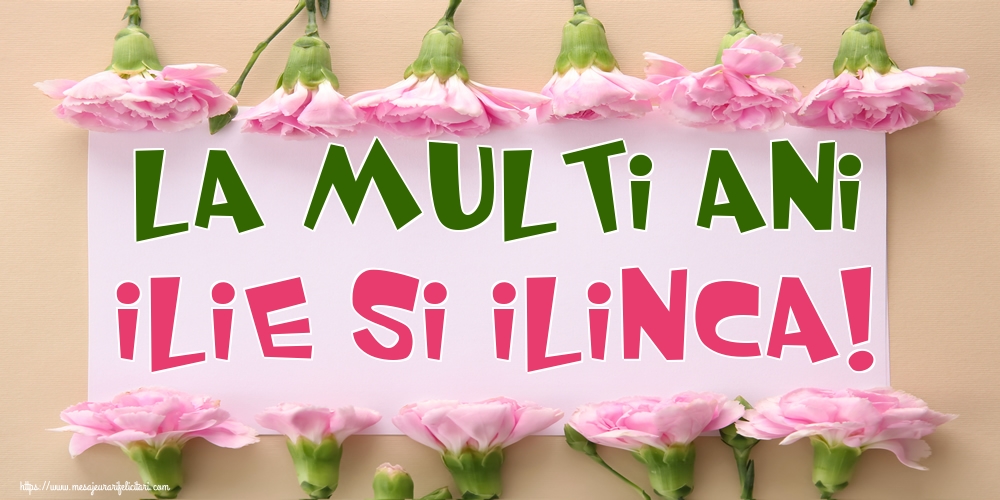 La multi ani Ilie si Ilinca!