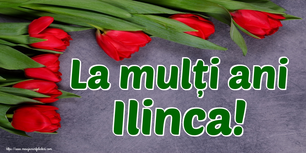 La mulți ani Ilinca!