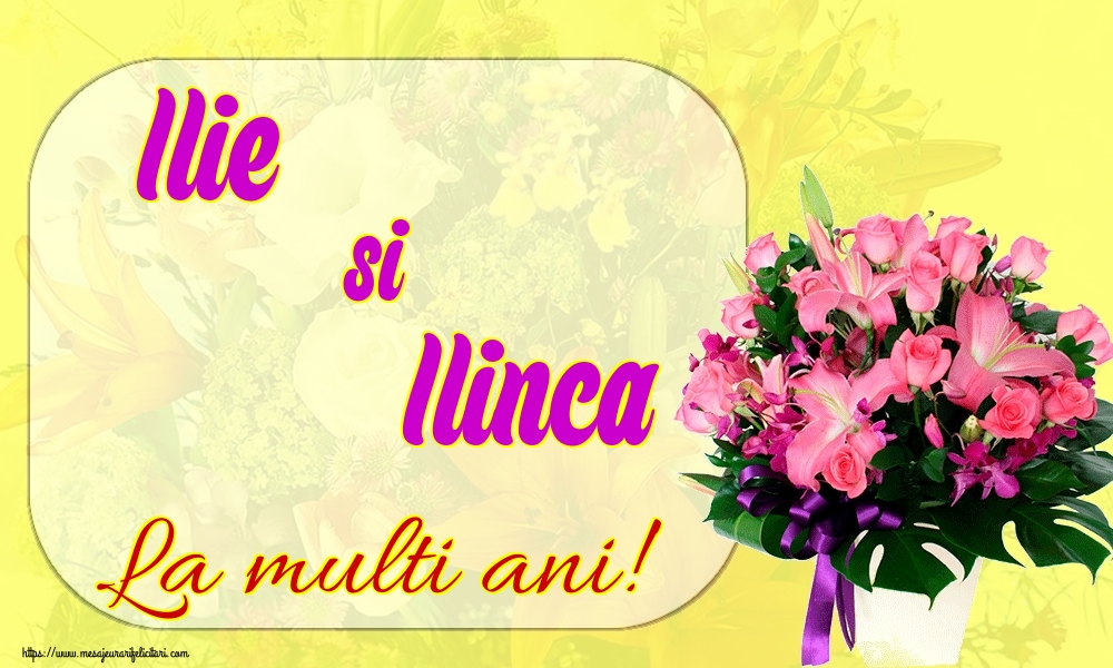 Ilie si Ilinca La multi ani!