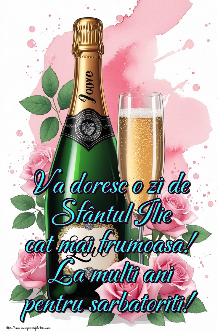 Va doresc o zi de Sfântul Ilie cat mai frumoasa! La multi ani pentru sarbatoriti!