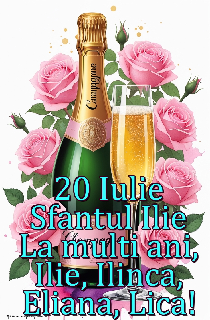 20 Iulie Sfantul Ilie La multi ani, Ilie, Ilinca, Eliana, Lica!