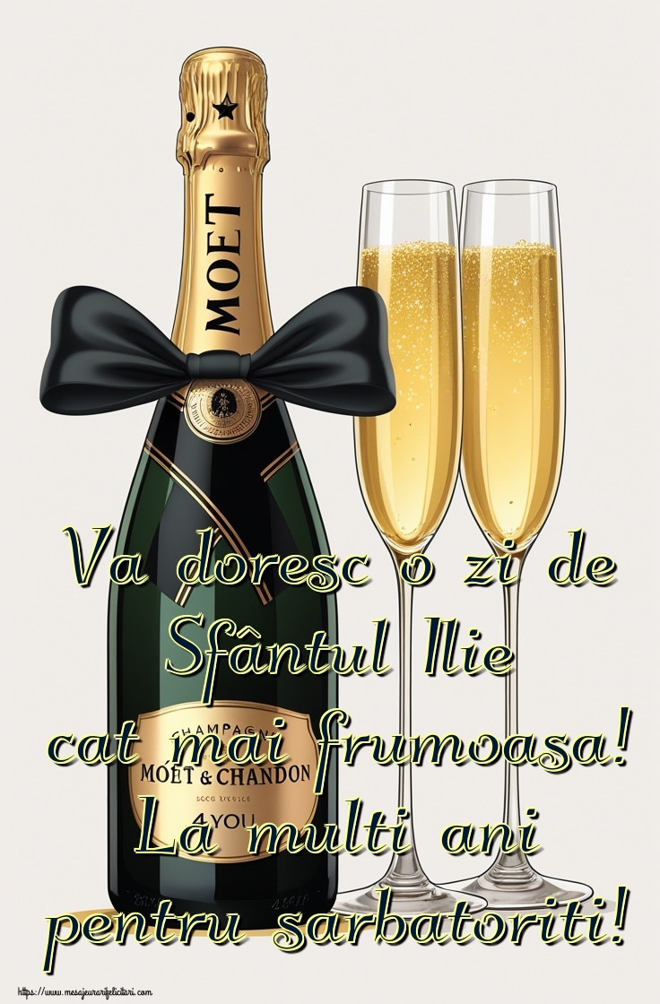 Va doresc o zi de Sfântul Ilie cat mai frumoasa! La multi ani pentru sarbatoriti!