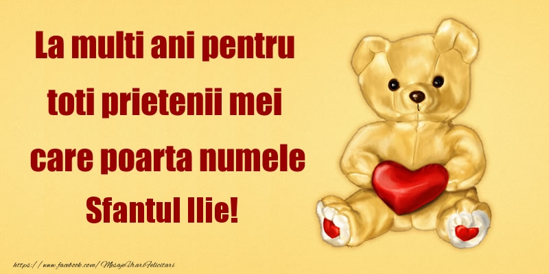La multi ani pentru toti prietenii mei care poarta numele Sfantul Ilie!