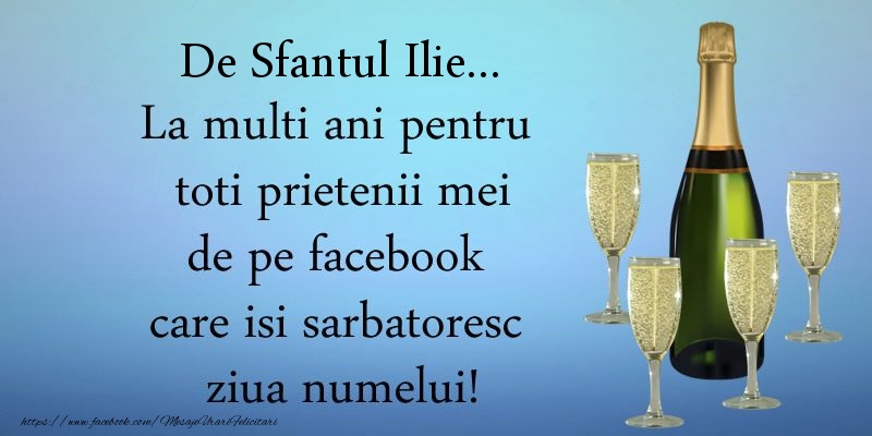 De Sfantul Ilie ... La multi ani pentru toti prietenii mei de pe facebook care isi sarbatoresc ziua numelui!