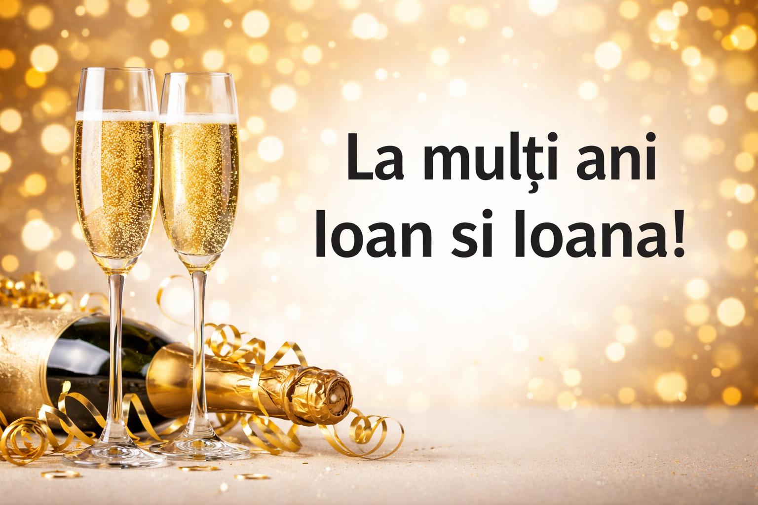 La multi ani Ioan si Ioana!