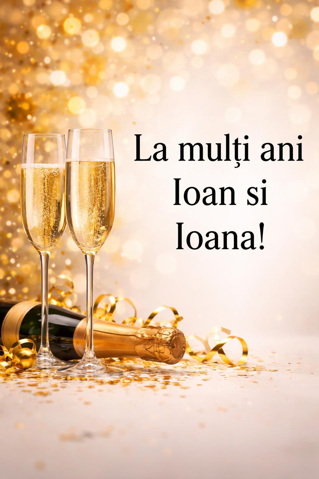 La multi ani Ioan si Ioana!