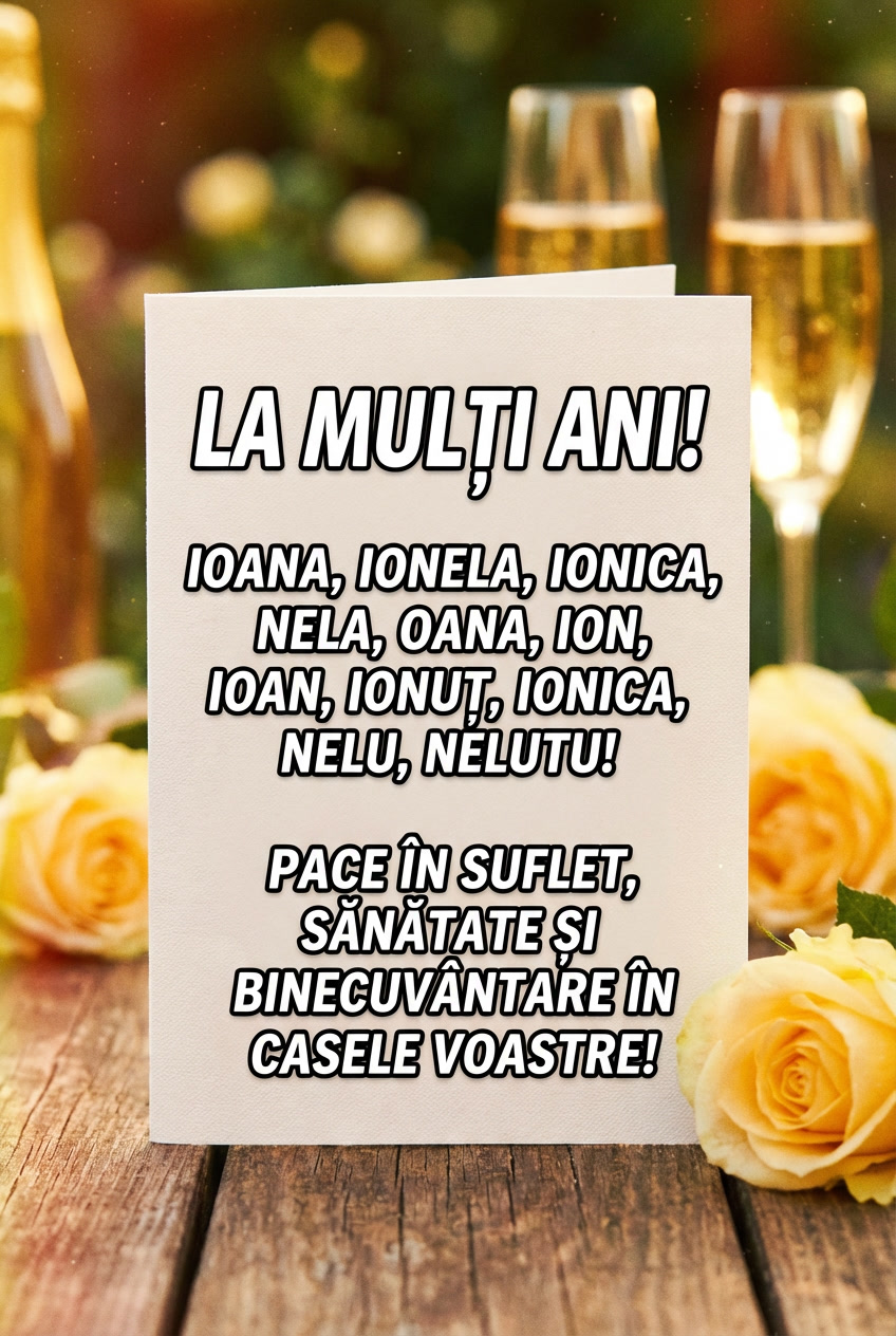 La multi ani Ioan si Ioana!