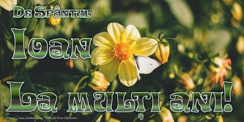La multi ani de Sfantul Ioan!