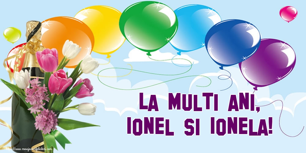 Felicitari de Sfantul Ioan - La multi ani, Ionel si Ionela! - mesajeurarifelicitari.com