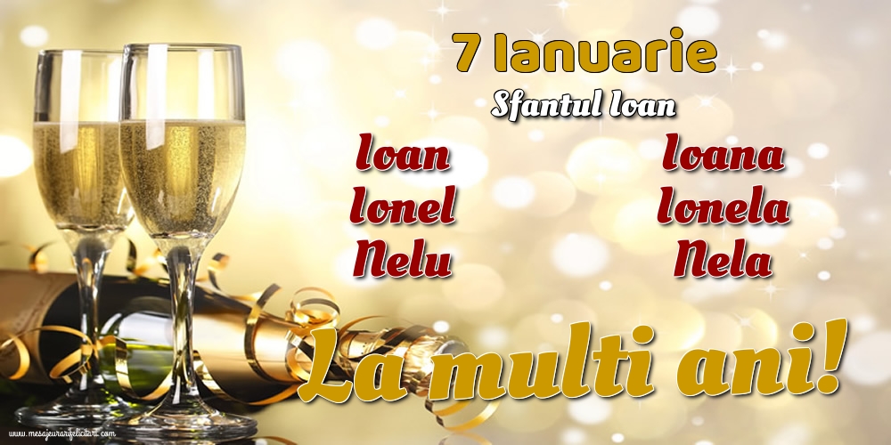 Sfantul Ioan 7 Ianuarie - Sfantul Ioan