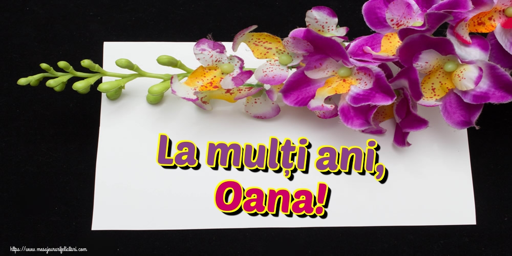 La mulți ani, Oana!