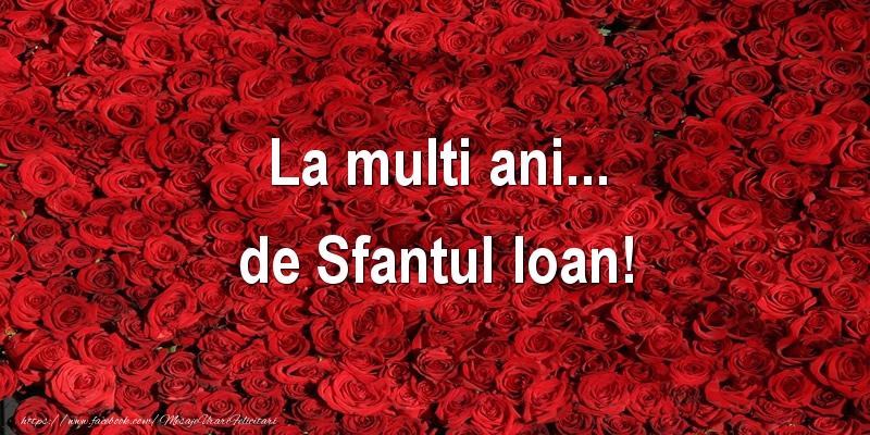 La multi ani... de Sfantul Ioan!