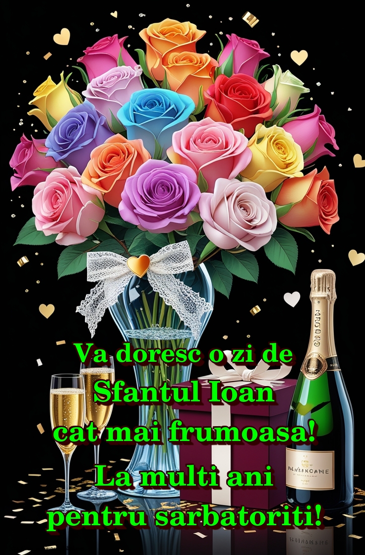 Va doresc o zi de Sfantul Ioan cat mai frumoasa! La multi ani pentru sarbatoriti!