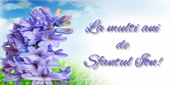 La multi ani de Sfantul Ion!