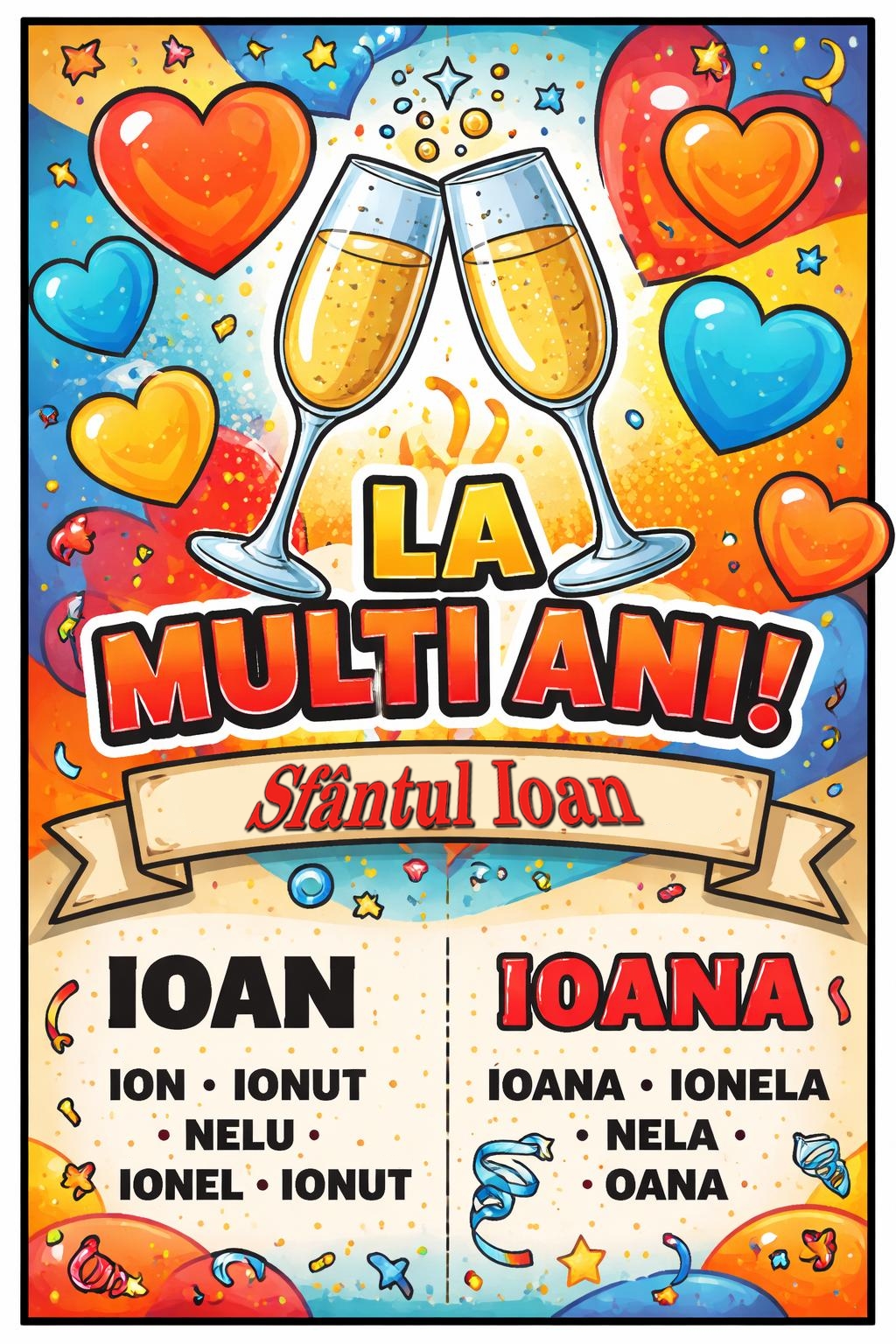 La multi ani de Sfantul Ioan