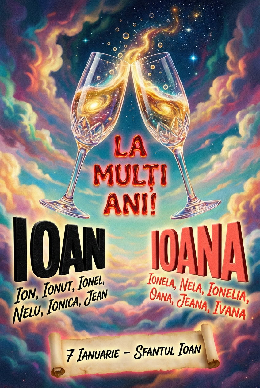 La multi ani! 7 Ianurarie - Sfantul Ioan