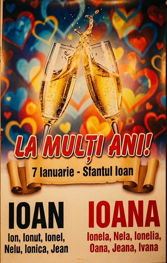 Sfantul Ioan La multi ani! 7 Ianurarie - Sfantul Ioan