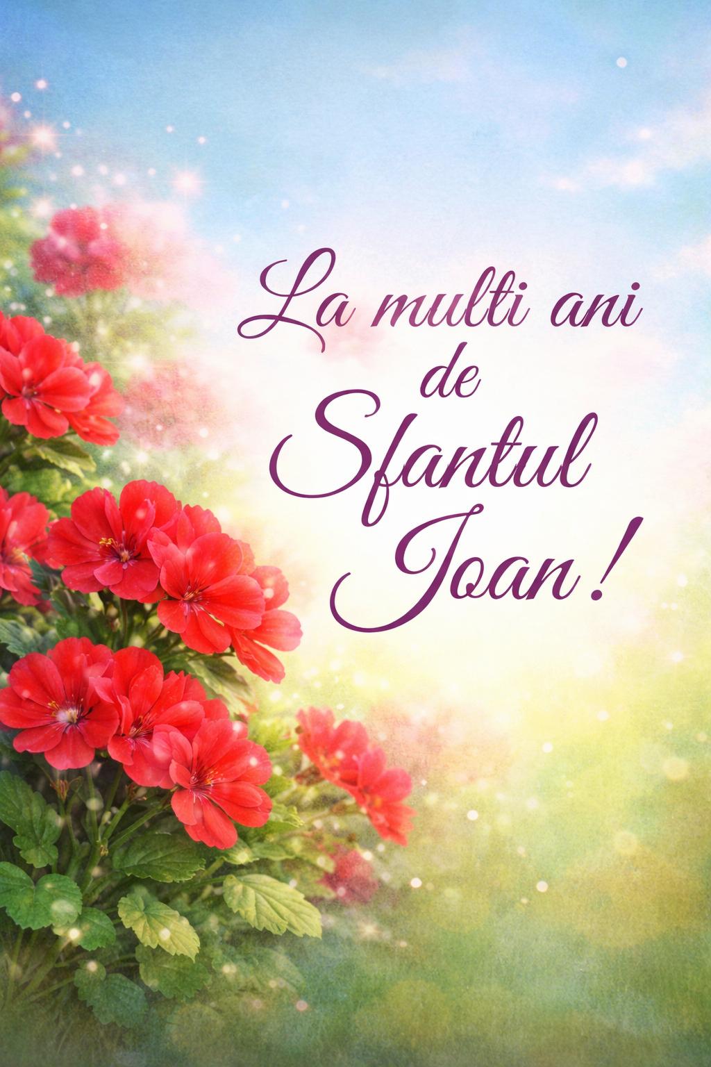La multi ani de Sfantul Ion!