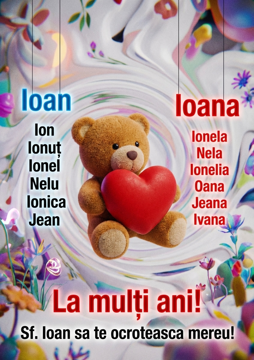 La mulți ani! Sf. Ioan sa te ocroteasca mereu!