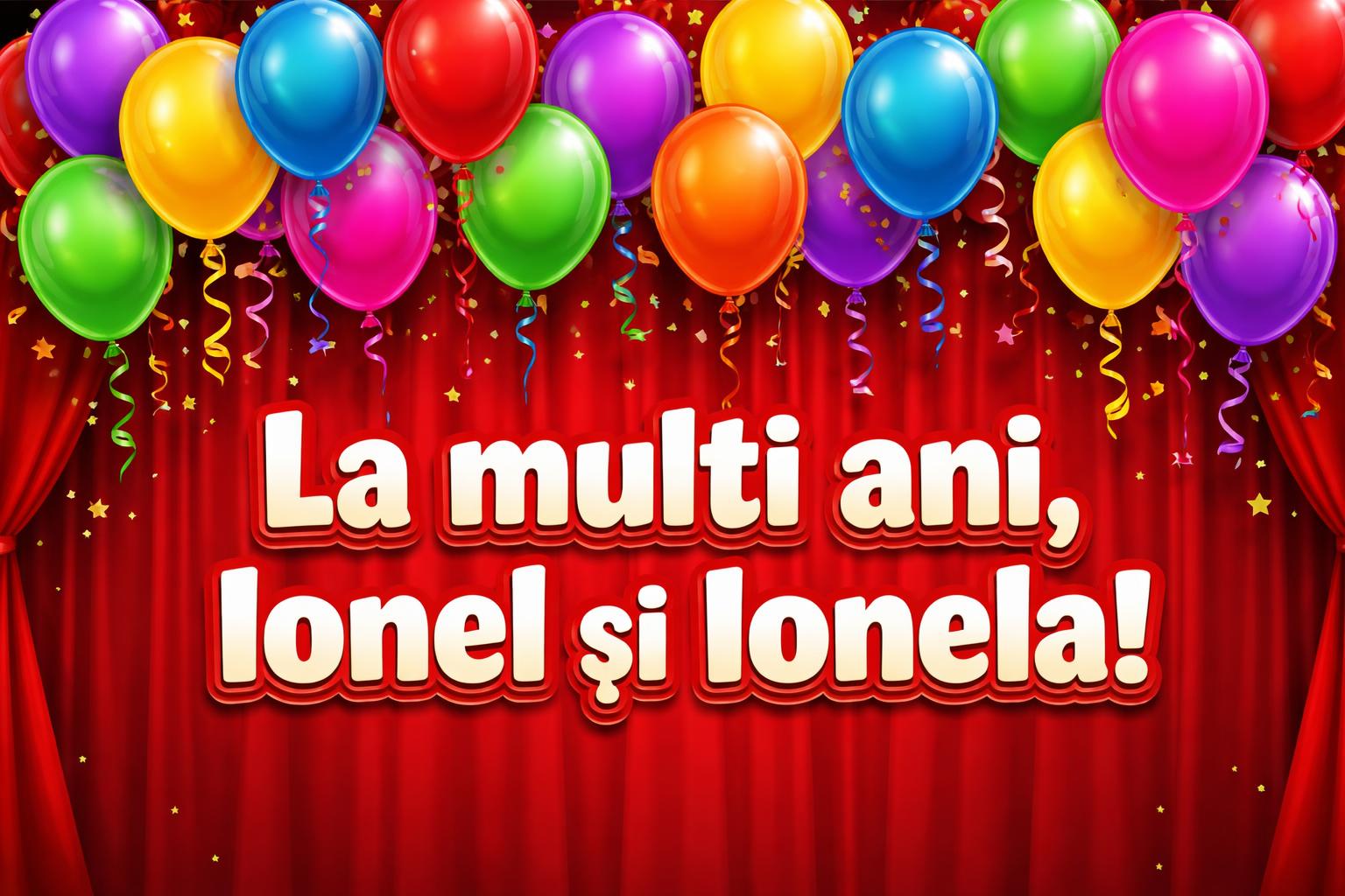 La multi ani, Ionel si Ionela!