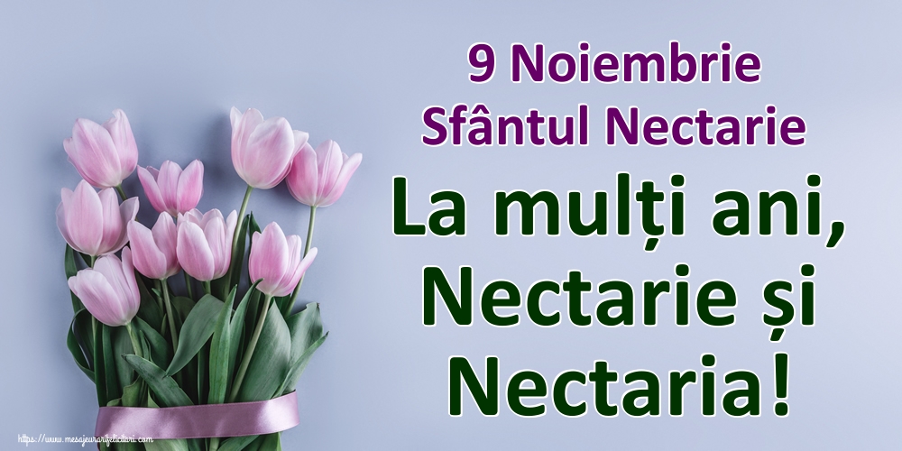 9 Noiembrie Sfântul Nectarie La mulți ani, Nectarie și Nectaria!