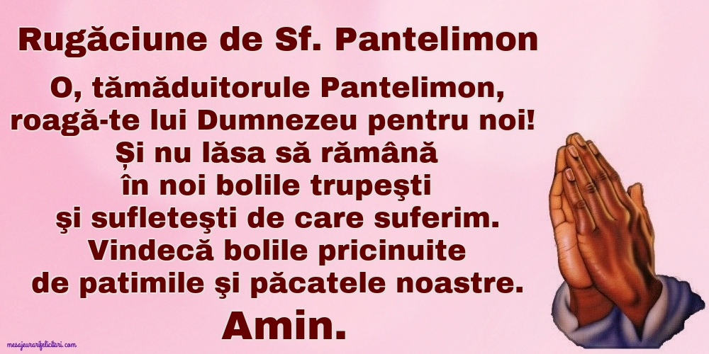 Rugăciune de Sf. Pantelimon