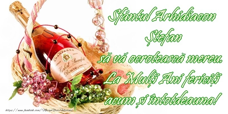 Felicitari de Sfantul Stefan - La multi ani de Sfantul Stefan! - mesajeurarifelicitari.com
