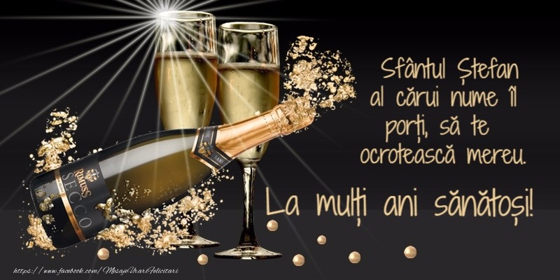 La multi ani de Sfantul Stefan!