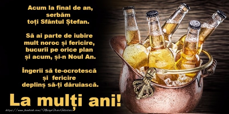 La multi ani de Sfantul Stefan!