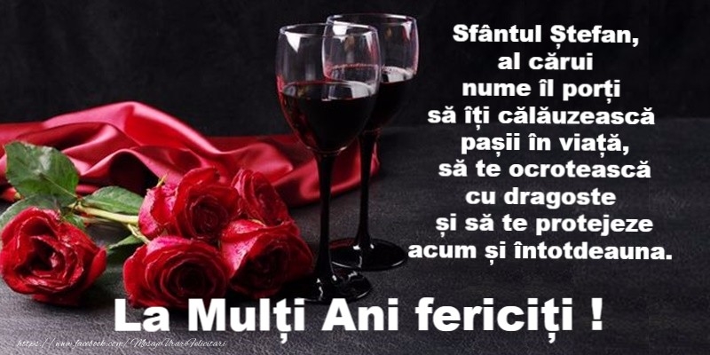 La multi ani de Sfantul Stefan!