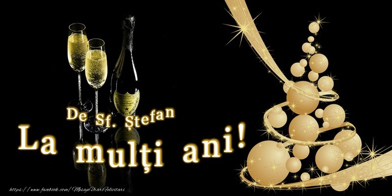 La multi ani de Sfantul Stefan!