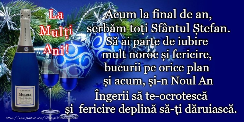 Felicitari de Sfantul Stefan - La multi ani de Sfantul Stefan! - mesajeurarifelicitari.com