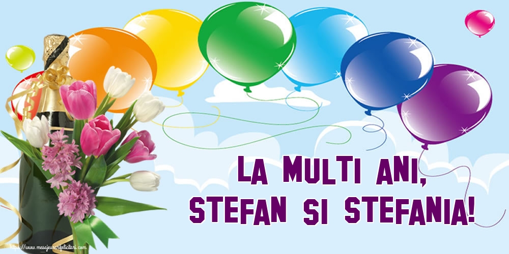 La multi ani, Stefan si Stefania!