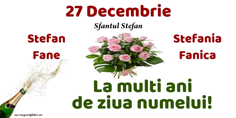 27 Decembrie - Sfantul Stefan