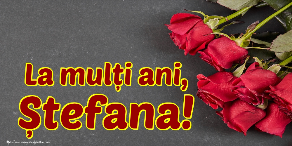La mulți ani, Ștefana!