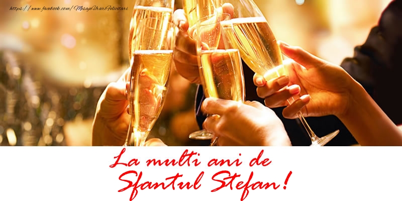 La multi ani de Sfantul Stefan!