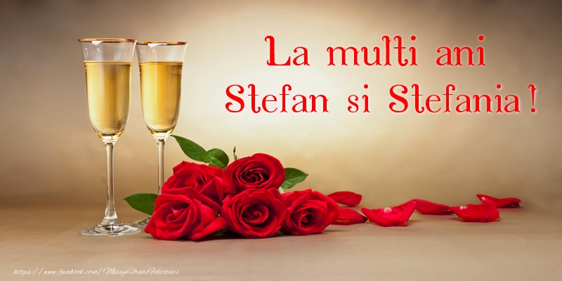 La multi ani Stefan si Stefania!