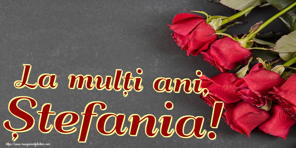 La mulți ani, Ștefania!