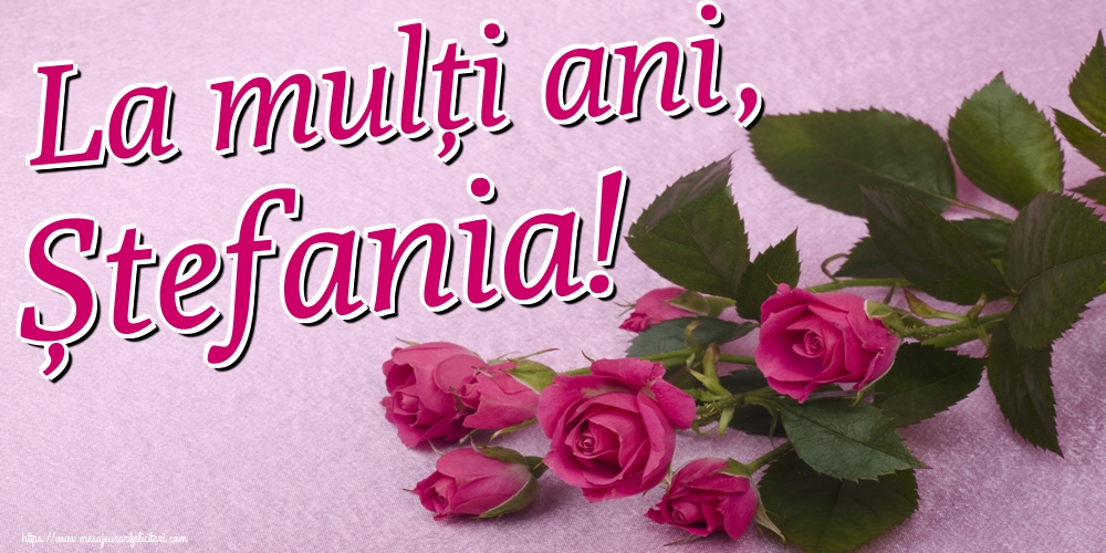 La mulți ani, Ștefania!