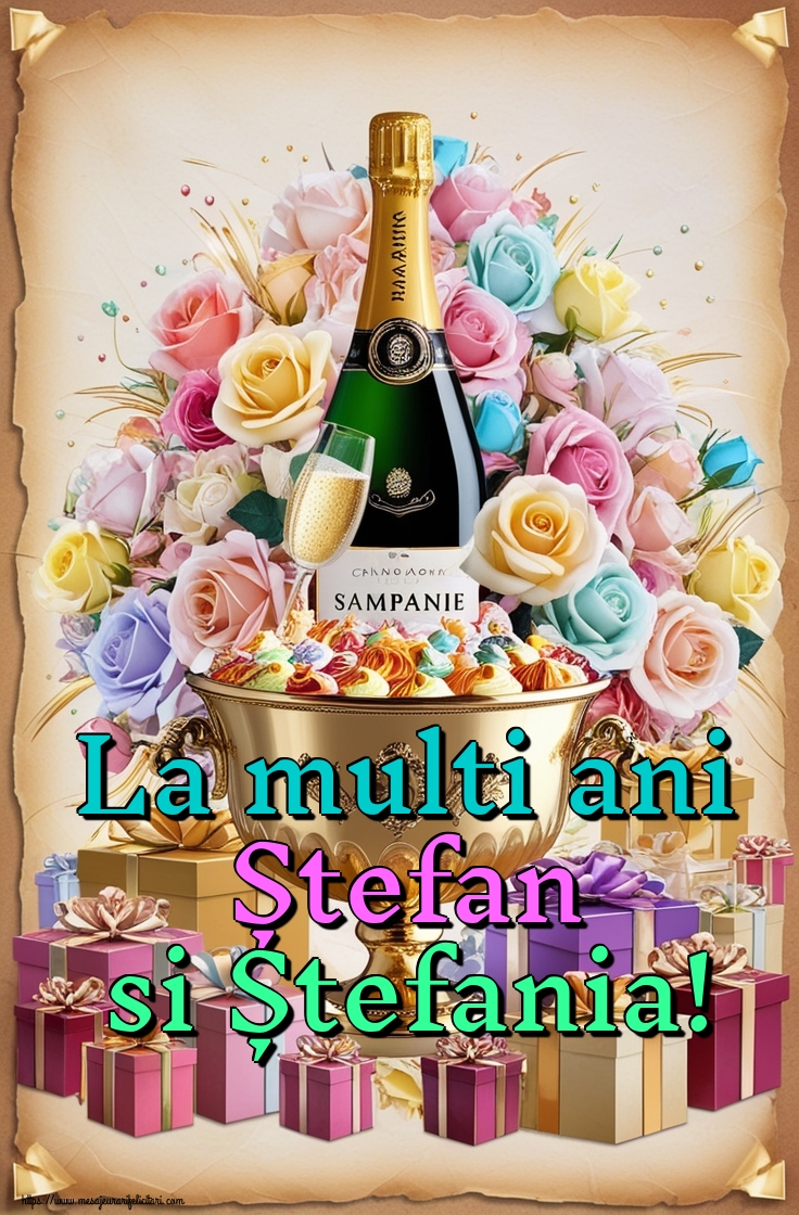 La multi ani Ștefan si Ștefania!