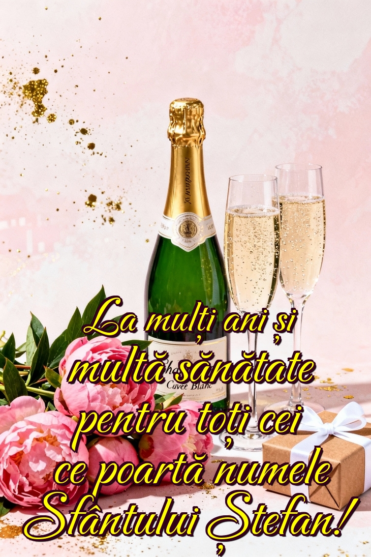 La mulți ani și multă sănătate pentru toți cei ce poartă numele Sfântului Ștefan!
