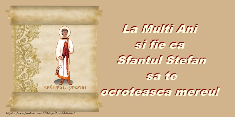 Felicitari de Sfantul Stefan - mesajeurarifelicitari.com