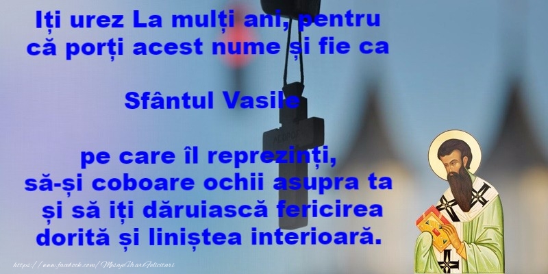La multi ani de Sfantul Vasile!