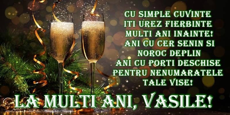 La multi ani de Sfantul Vasile!