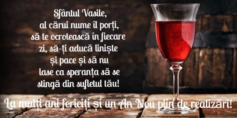 La multi ani de Sfantul Vasile!