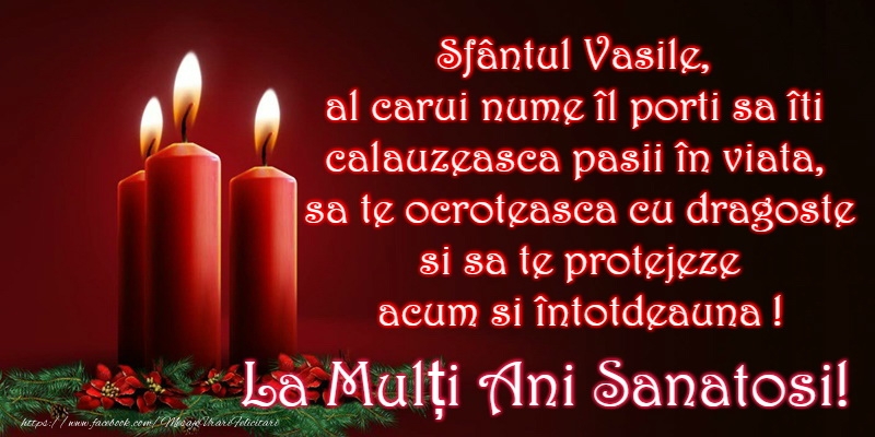 La multi ani de Sfantul Vasile!