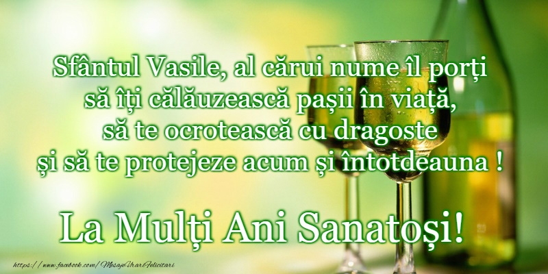 La multi ani de Sfantul Vasile!